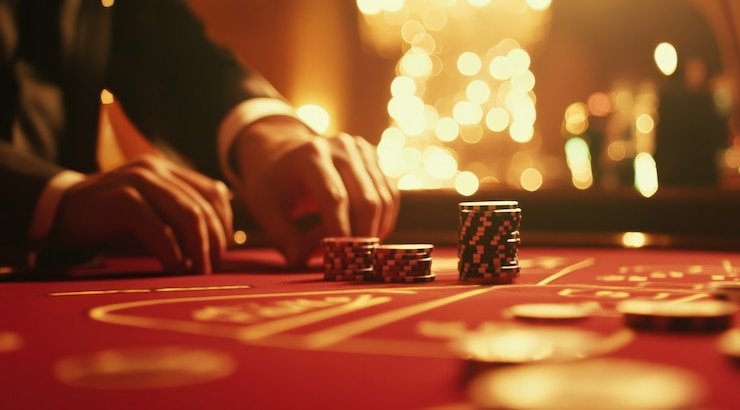 sbototo login baccarat table with live dealer and card display